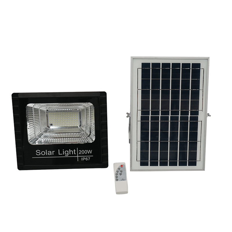 Ensunlight Factory Cheap Price Remote Control Ip67 Waterproof Outdoor ABS 200W Led Solar Flood Light